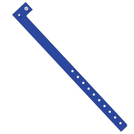 Bsc Preferred 3/4'' x 10'' Navy Plastic Wristbands, 500PK WR121NY
